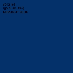 #043169 - Midnight Blue Color Image